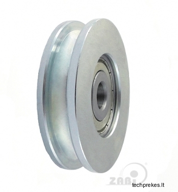 59 mm diametro metalinis ratukas su guoliu (10 mm trosui)