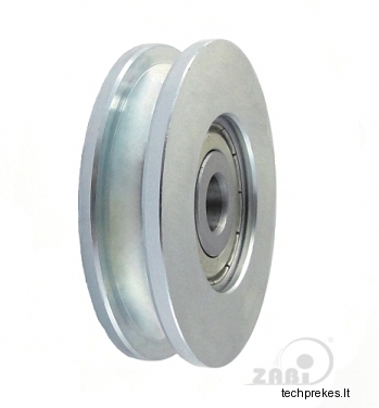 59 mm diametro metalinis ratukas su guoliu (8 mm trosui)