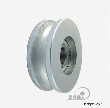 44 mm diametro metalinis ratukas su guoliu (8 mm trosui)