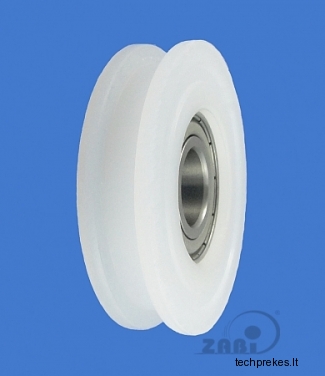 56 mm diametro plastikinis ratukas su guoliu