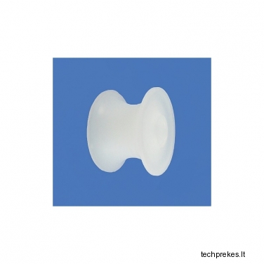 Plastikinis profiliuotas 44 mm diametro ratukas be guolio (25 mm trosui)