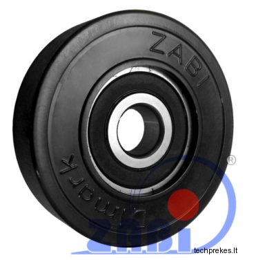 Poliuretaninis ratukas 80 mm diametro (17 mm ašis)