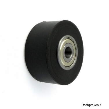 Plastikinis 48 mm diametro ratukas su dviems guoliais (12 mm ašis)