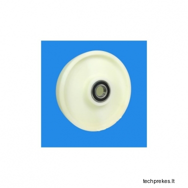 Poliamidinis ratukas 350 mm diametro su rutuliniu guoliu (35 mm ašis) (1500 kg)