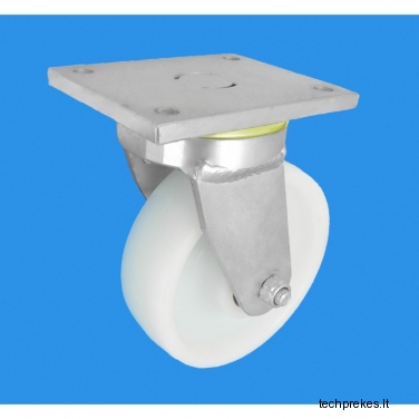 Poliamidinis ratukas 160x50 mm su pasukamu kronšteinu (600 kg)