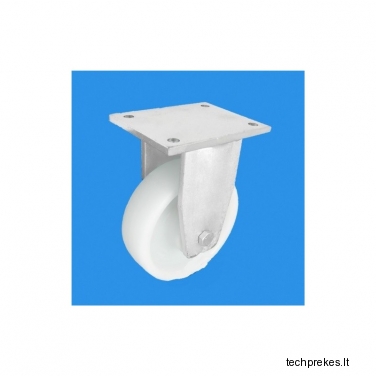 Poliamidinis ratukas 160x50 mm su fiksuotu kronšteinu (600 kg)