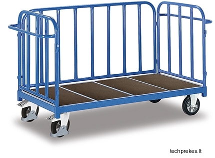 Vežimėlis sunkiasvoriams kroviniams su 3 bortais 1640x880 mm (500 kg)