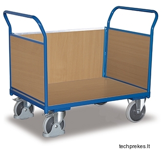 Sisteminis vežimėlis su trims MDF bortais 1190x700 mm (ilgesnis bortas gali būti išimamas)