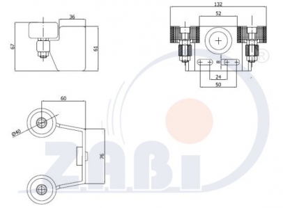 Viršutinė vartų gaudyklė profiliui 50 mm