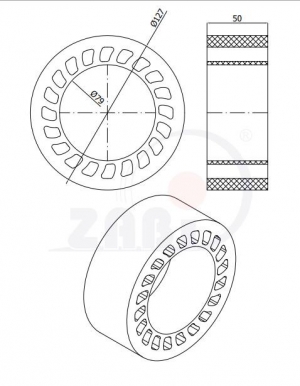 127 mm diametro ratukas "no crush"