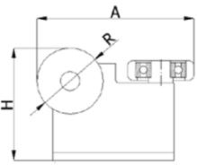 Pakabinamų vartų vežimėlis 70x70 mm profiliui (200 kg)